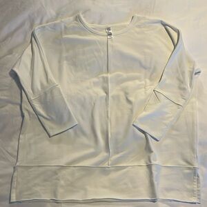 Spanx Dolman 3/4 Length Sleeve Top White Sz M
